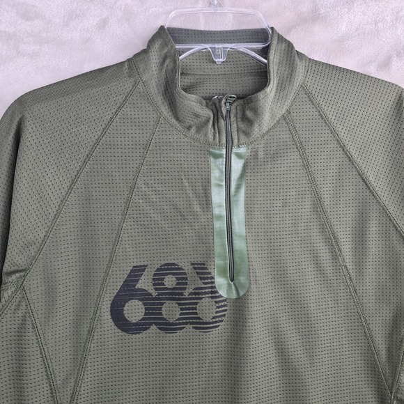 686 Mens medium Performance Dry Baselayer Quarter Zip Pullover Long Sleeve Shirt - Picture 2 of 9